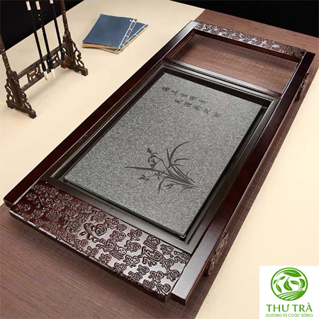 Bàn Trà Gỗ Đa Năng Mặt Đá T01