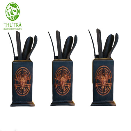 Bộ dụng cụ pha trà bằng gỗ 45