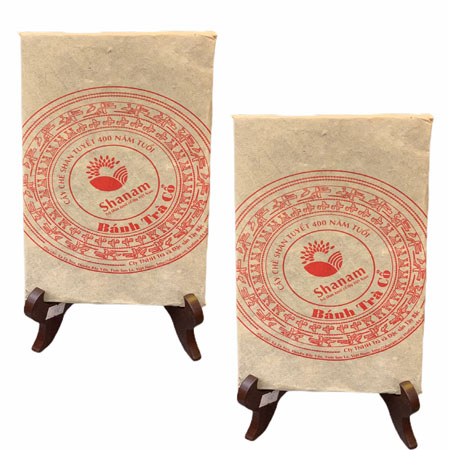 Bánh trà cổ - Trà shan tuyết cổ thụ (bánh sống)