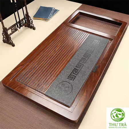 Bàn trà gỗ mặt đá hiện đại T02