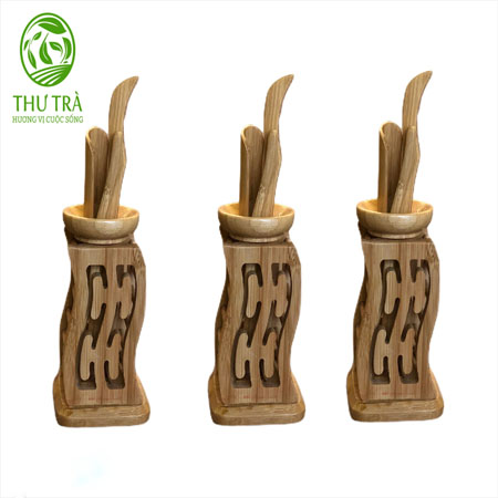 Bộ dụng cụ pha trà bằng tre 16